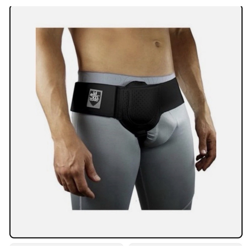 Everyday Medical Inguinal Hernia Support for Men Post Surgery S/M Black